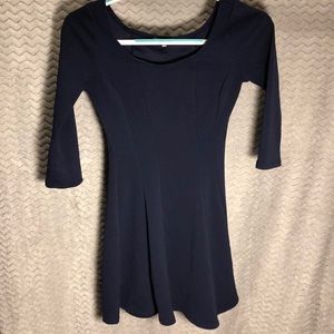 Navy blue mini dress